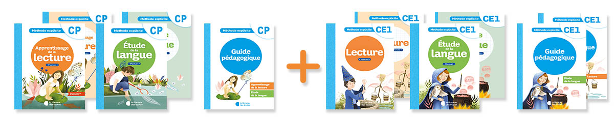 La méthode explicite de français de La Librairie des écoles niveaux CP et CE1